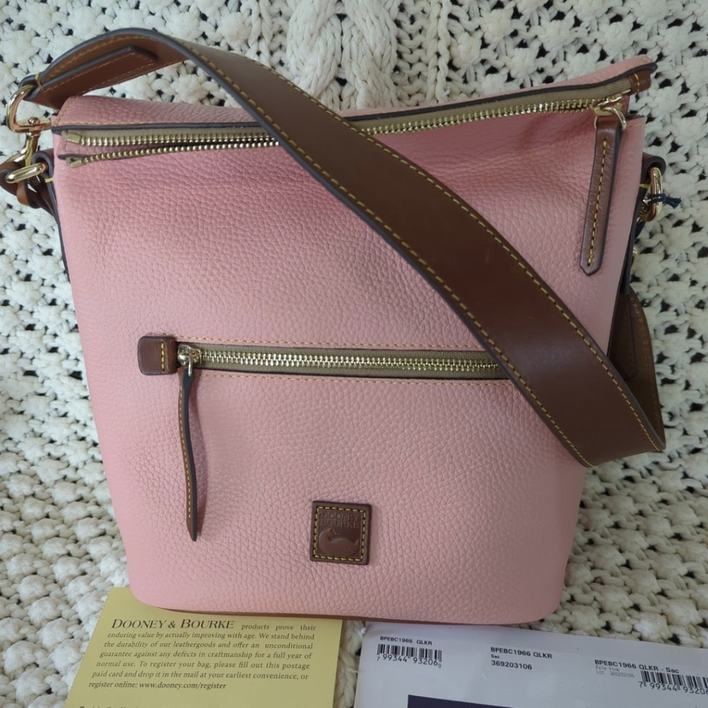 Dooney & Bourke Pebble Grain Zip Sac